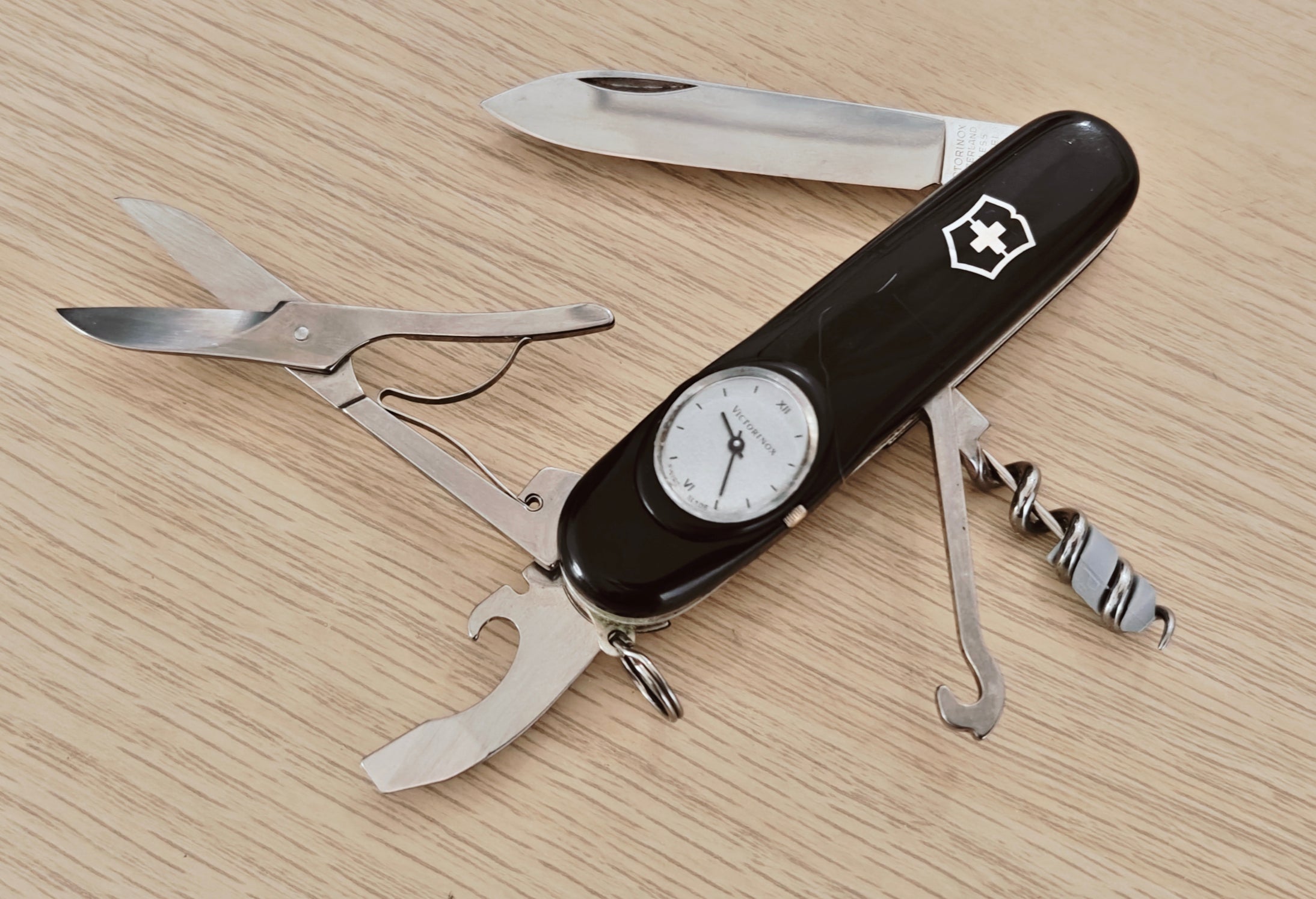 Victorinox Swiss Army Knife Timekeeper Roman Numerals Black – SAKnife
