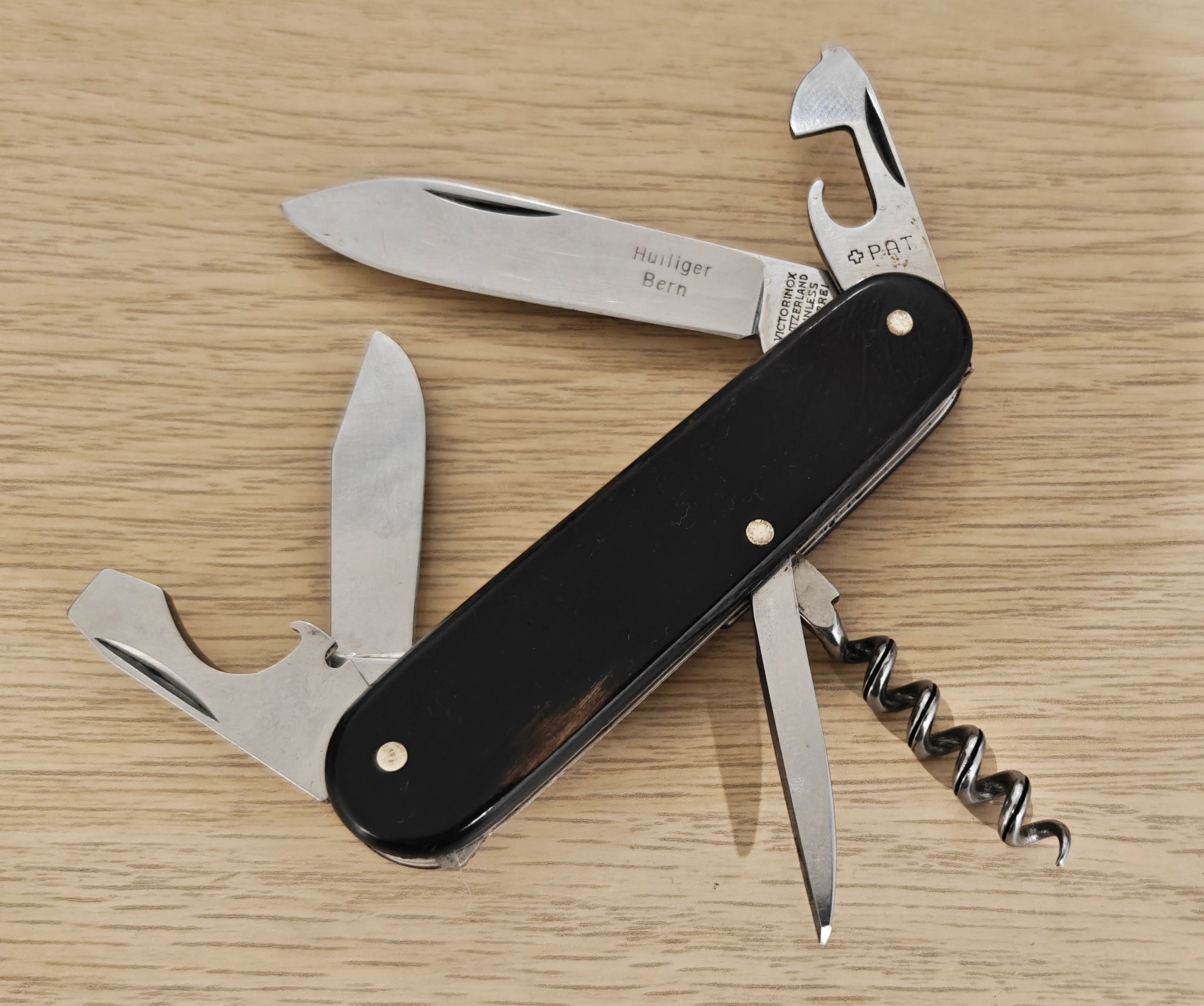 Victorinox Swiss Army Knife Tourist 234k 84mm Horn 1961-1971 Bern