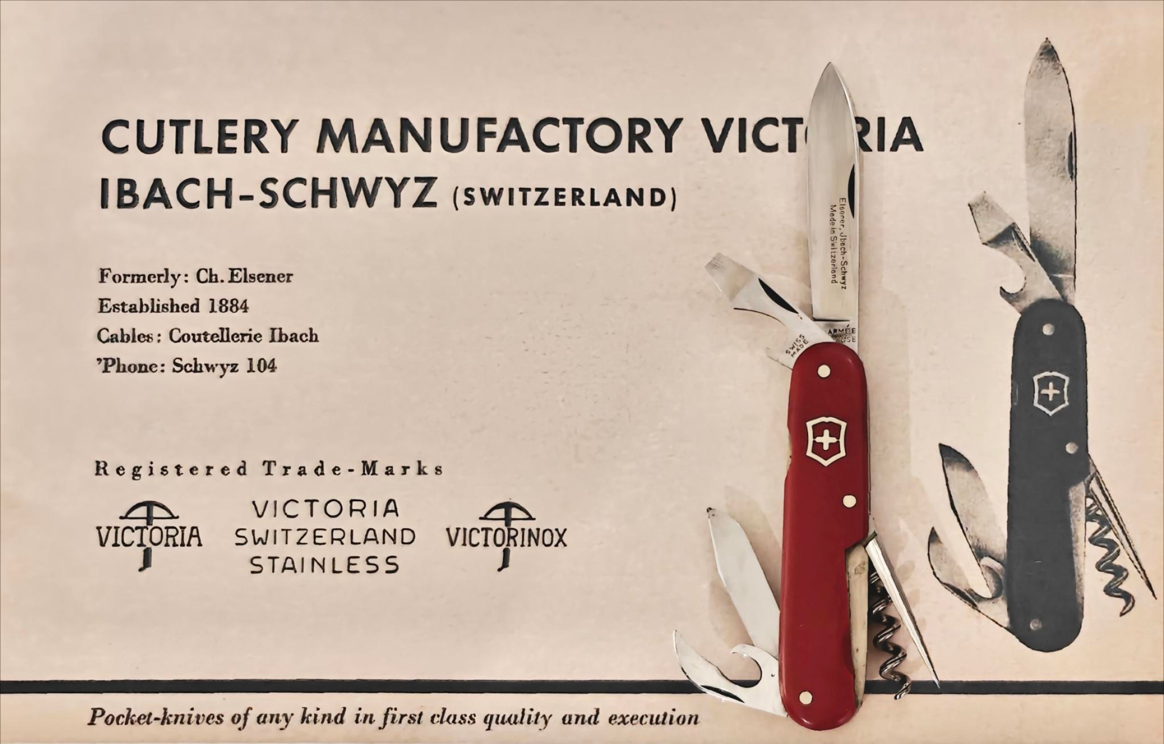 📜 Victorinox 1946–1951 · Post-War Identity & Structural Refinement