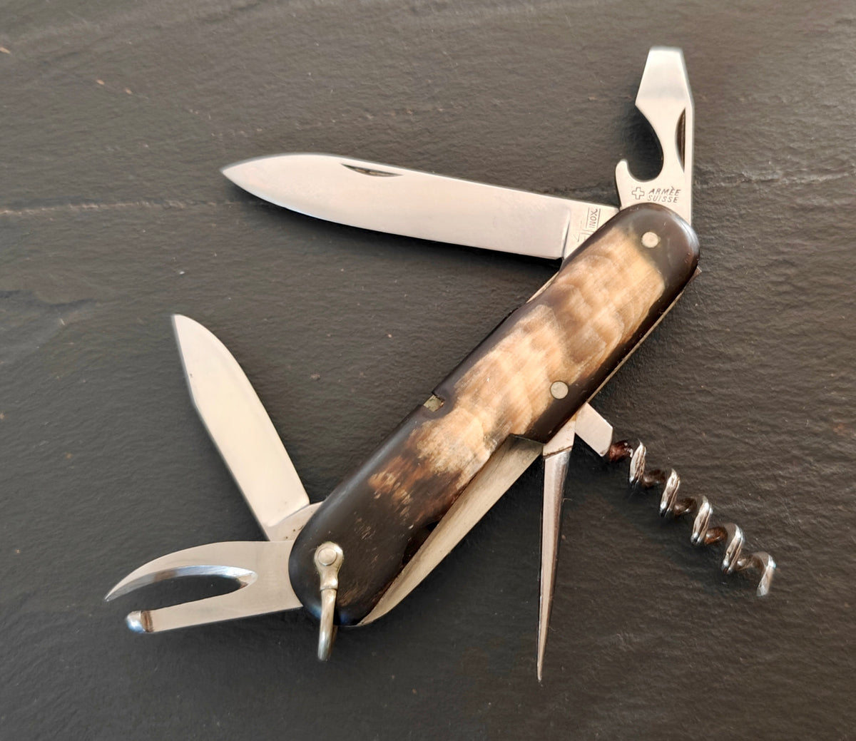 Victorinox Swiss Army Knife Standard Model 234U Armée Suisse 1931-1943 Horn