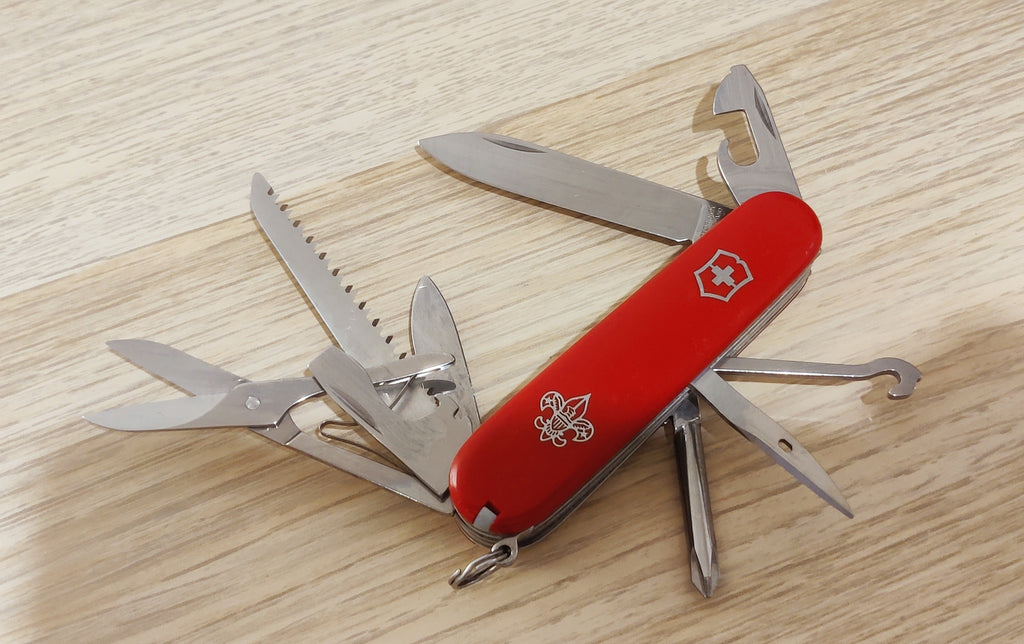 Victorinox Swiss Army Huntsman Fieldmaster BSA con incrustaciones metálicas, coleccionista, 1992-2005