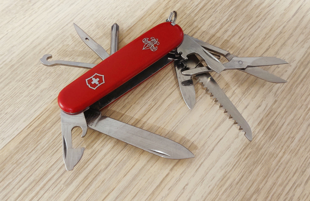 Victorinox Swiss Army Huntsman Fieldmaster BSA con incrustaciones metálicas, coleccionista, 1992-2005