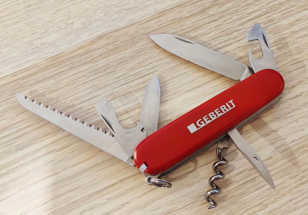 Victorinox Swiss Army Knife Camper Geberit metal inlay