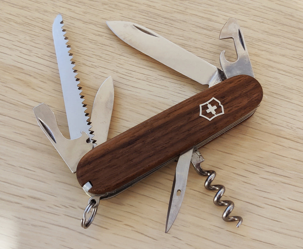 Victorinox Swiss Army Knife Camper Walnut Wood