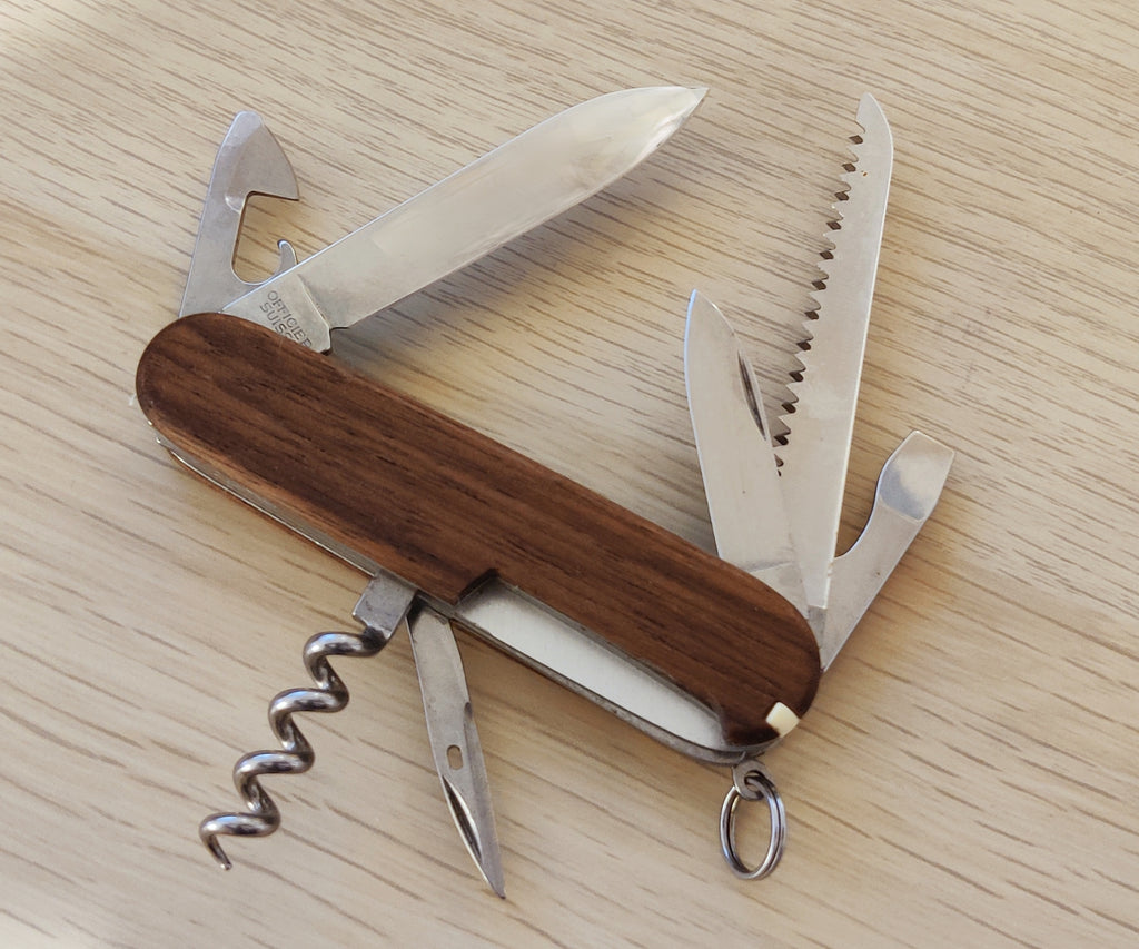 Victorinox Swiss Army Knife Camper Walnut Wood