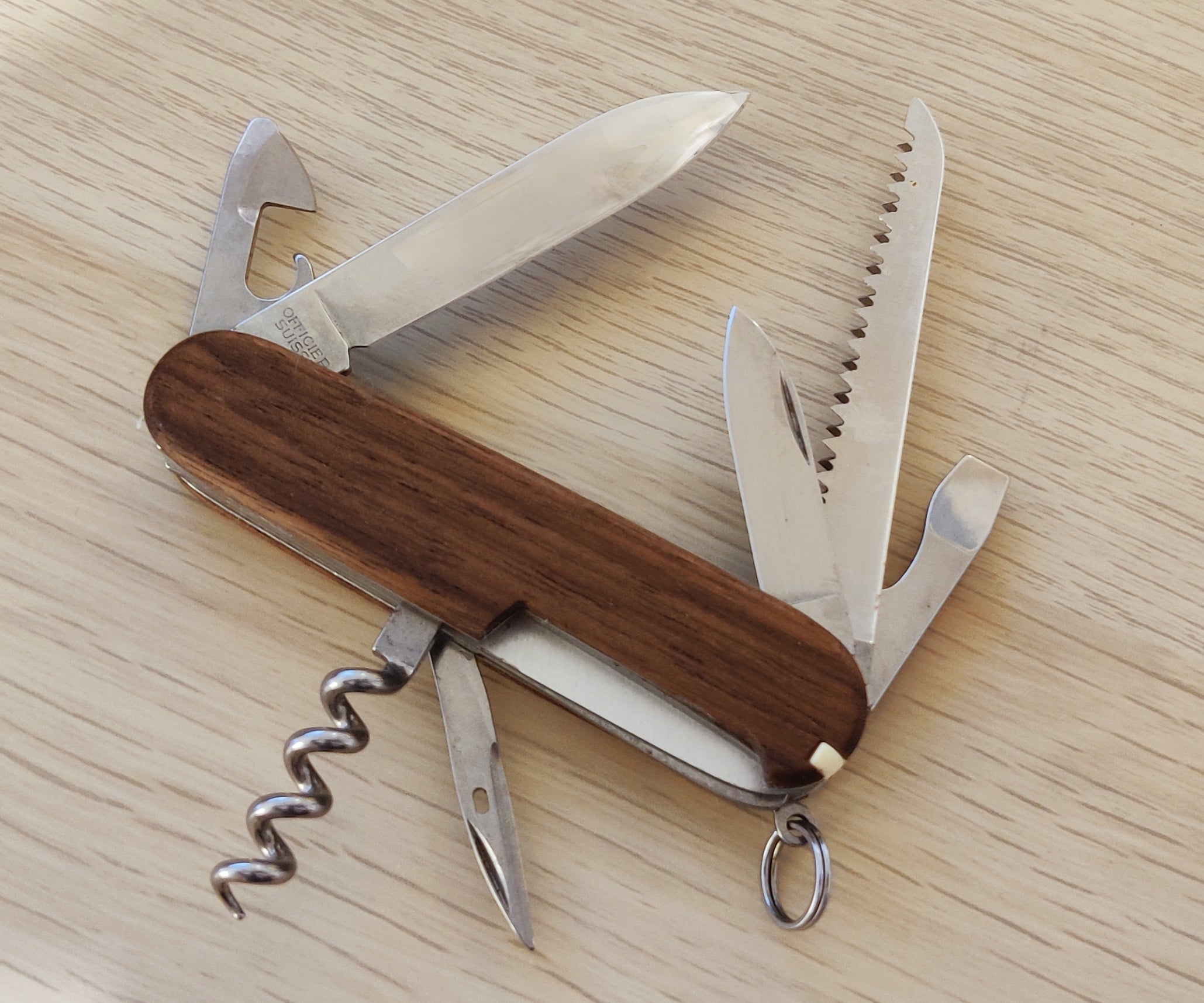 Victorinox Swiss Army Knife Camper Walnut Wood