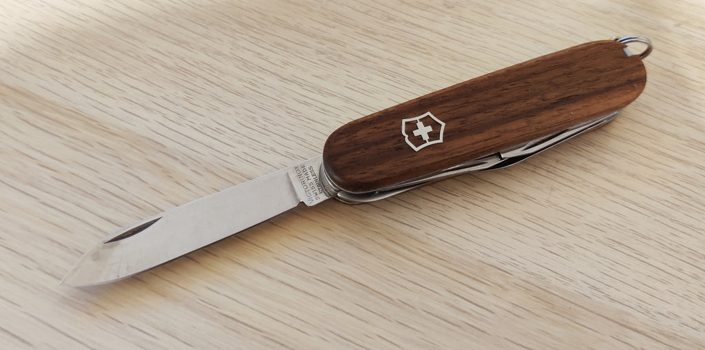 Victorinox Swiss Army Knife Camper Walnut Wood