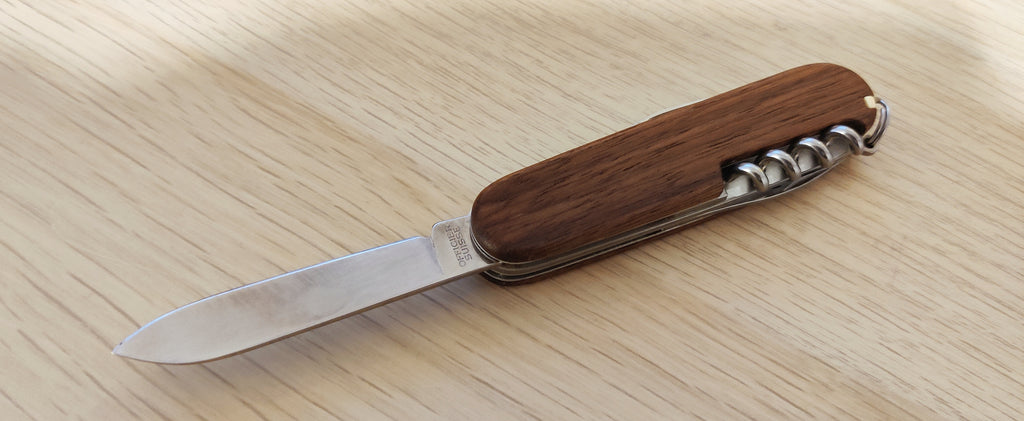 Victorinox Swiss Army Knife Camper Walnut Wood