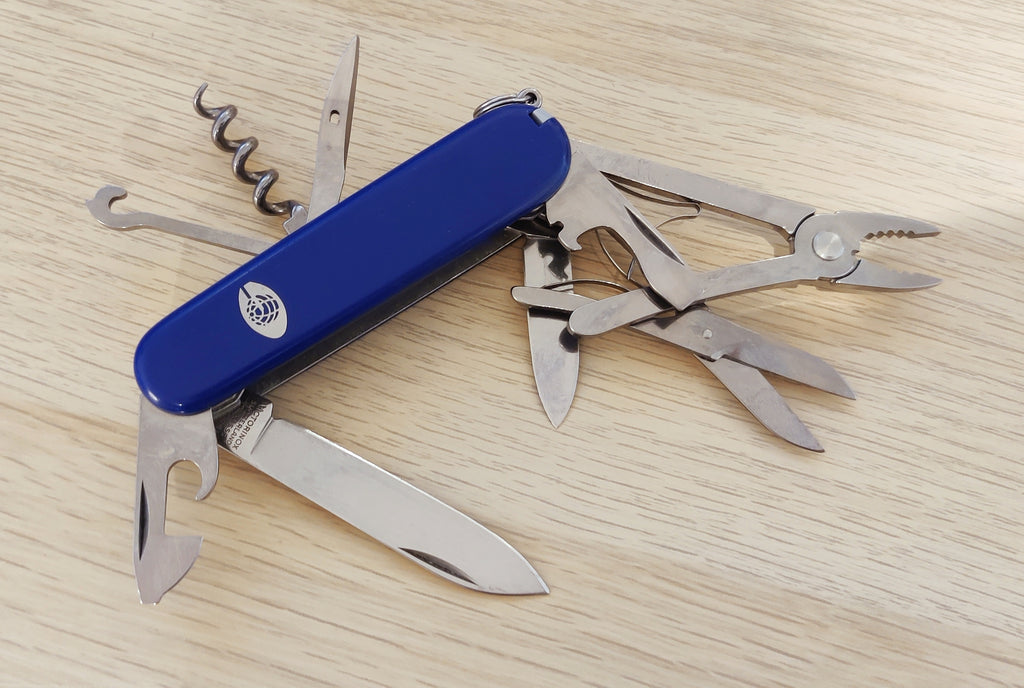 Victorinox Swiss Army Deluxe Climber Blue Gerling Konzern incrustaciones de metal