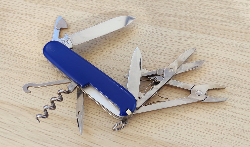 Victorinox Swiss Army Deluxe Climber Blue Gerling Konzern incrustaciones de metal