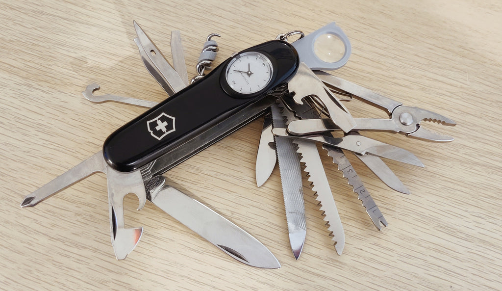 Victorinox Swiss Army Supertimer - Reloj con números romanos en negro