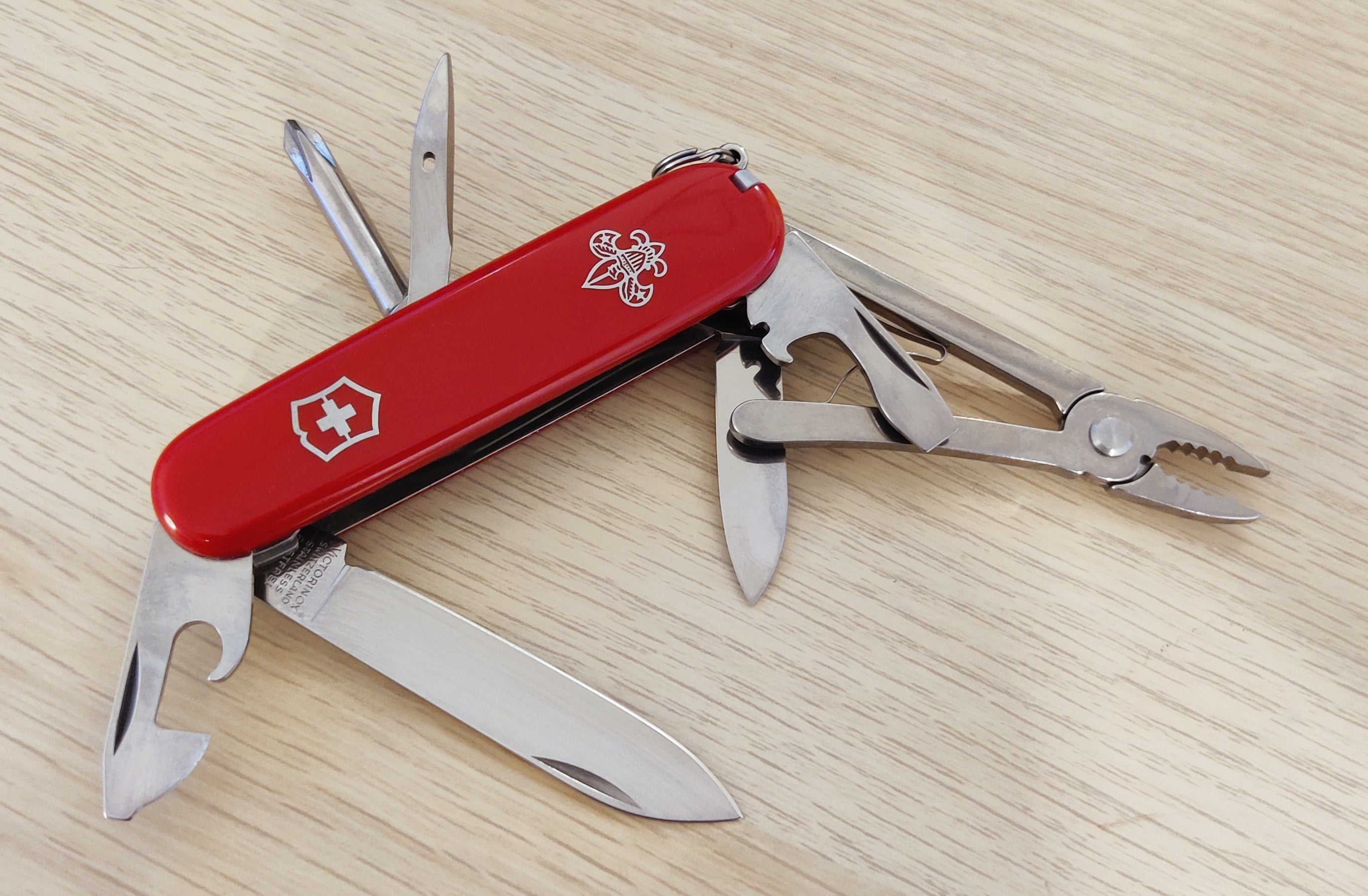 Victorinox Swiss Army Knife Mechanic BSA 1988-1991 Metal Inlay