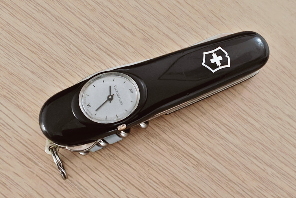 Victorinox Swiss Army Knife Timekeeper Roman Numerals Black