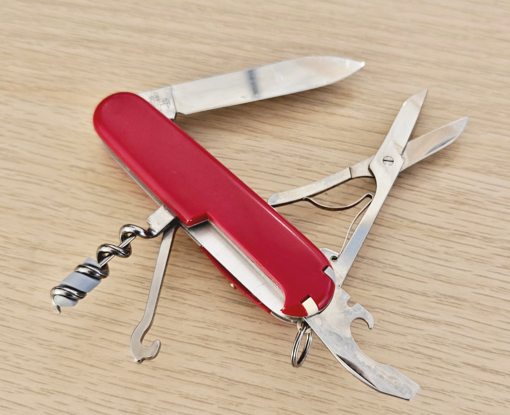 Victorinox Swiss Army Knife Timekeeper red Roman 1990 Early