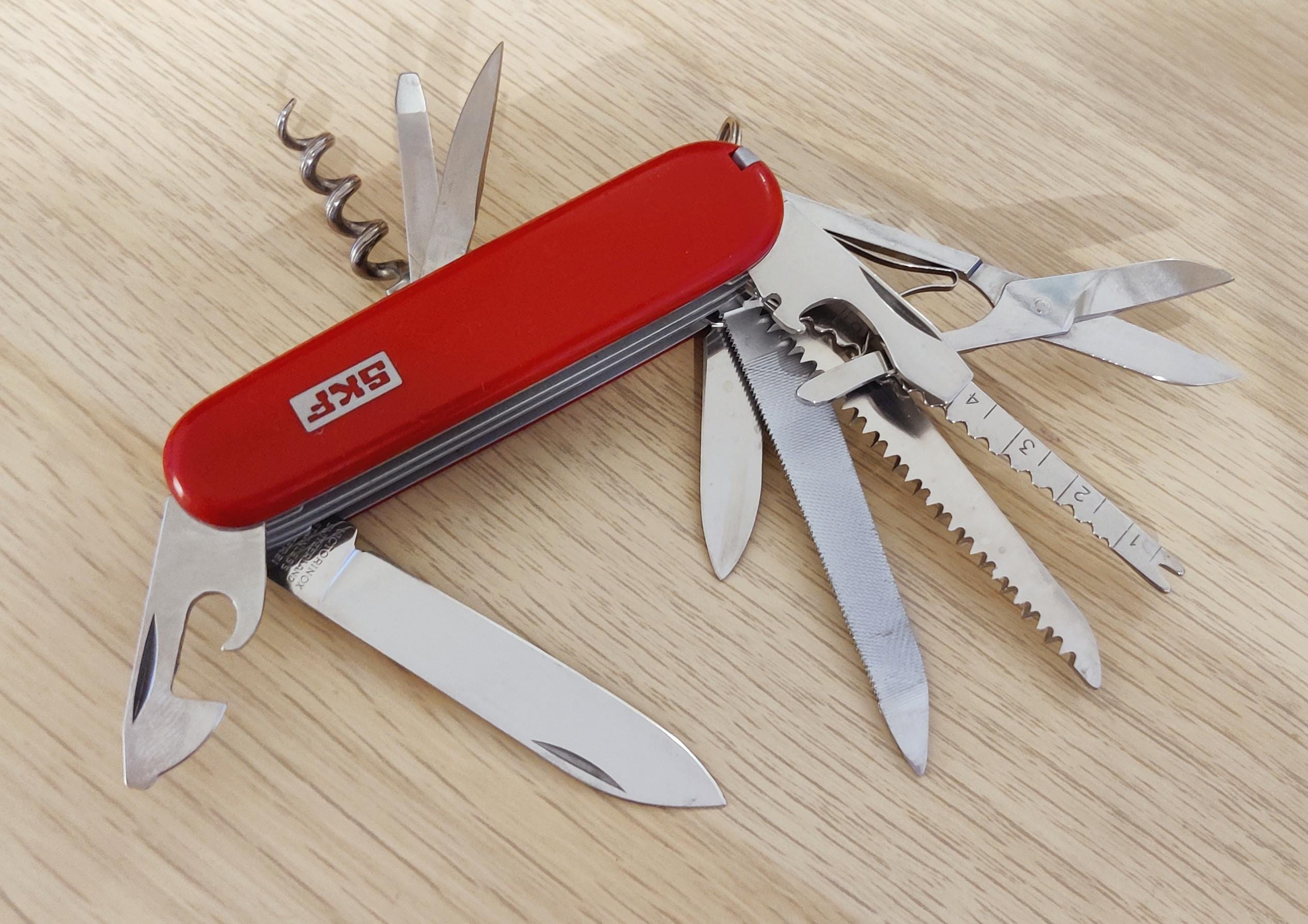Victorinox Swiss Army Handyman Original 1983-1985 SKF Metal incrustado