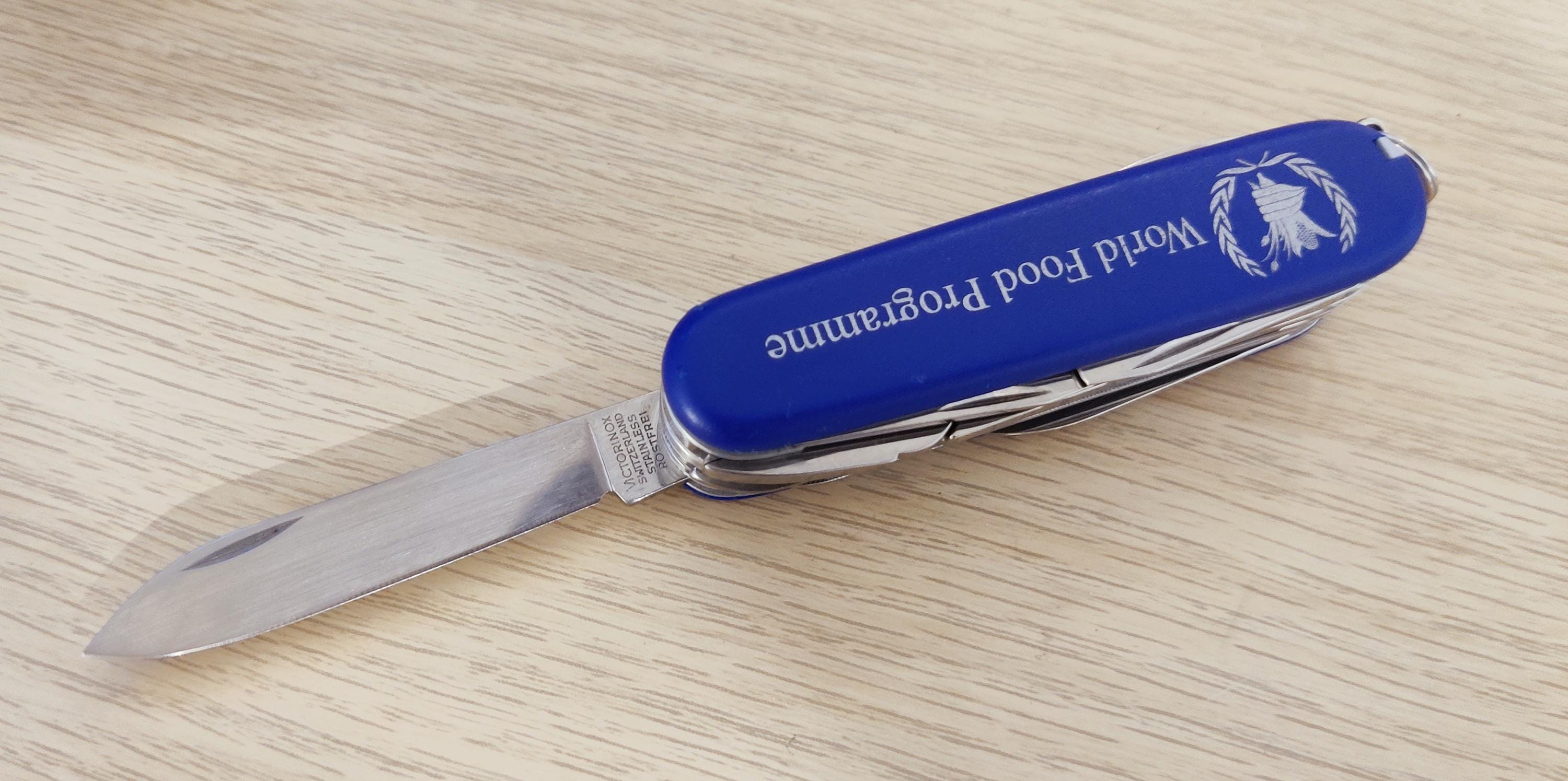 Victorinox Swiss Army Handyman blue Nylon World food Programme
