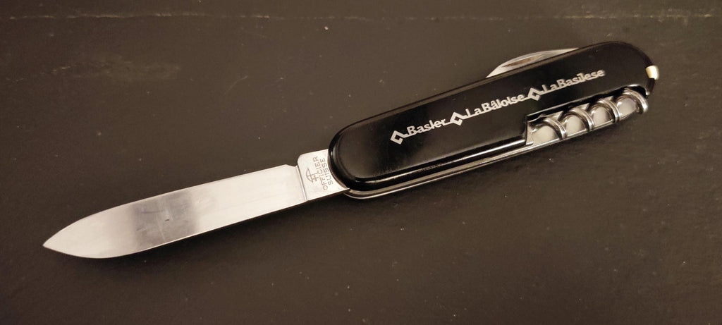 Victorinox Swiss Army Golfer 91mm Basler 1985 Metal inlay