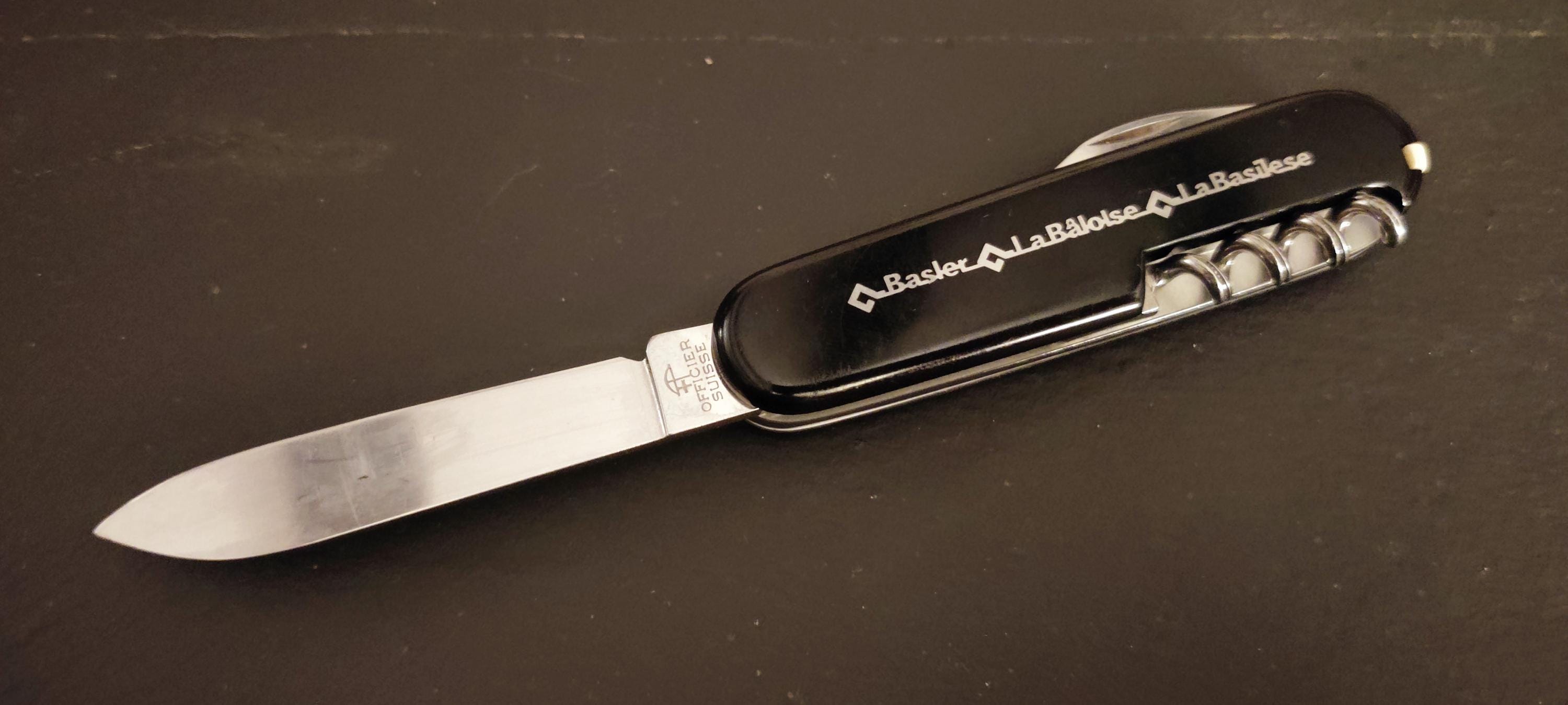 Victorinox Swiss Army Golfer 91mm Basler 1985 Metal inlay