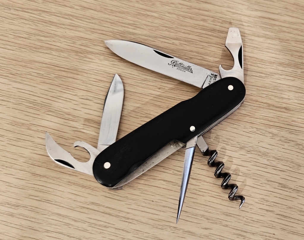 Victorinox Swiss Army Knife Tourist Inoxyd 1946-1951 Zurich Horn