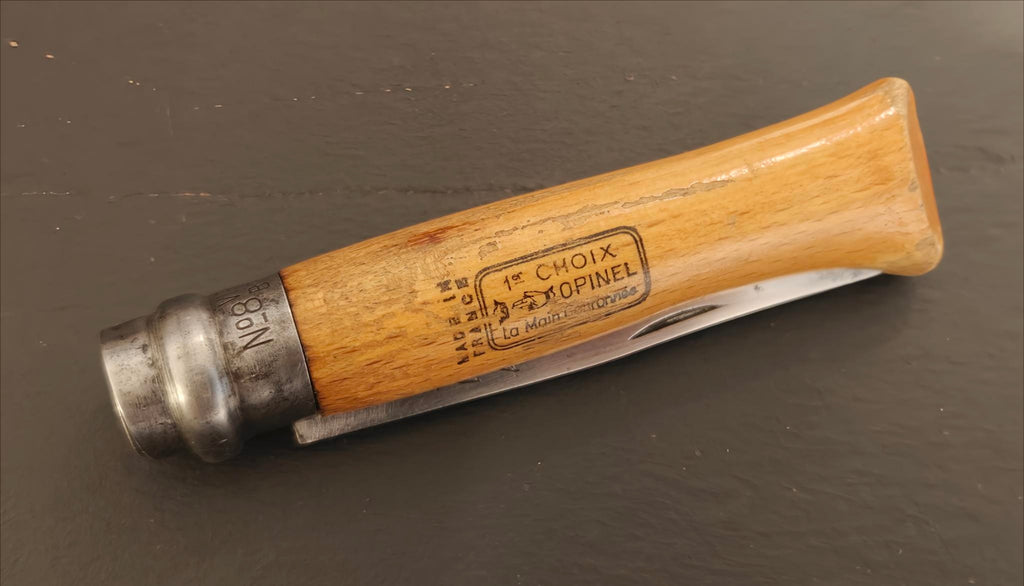 Vintage Opinel No.8 French Folding Knife – Carbon Steel – 1967-1980