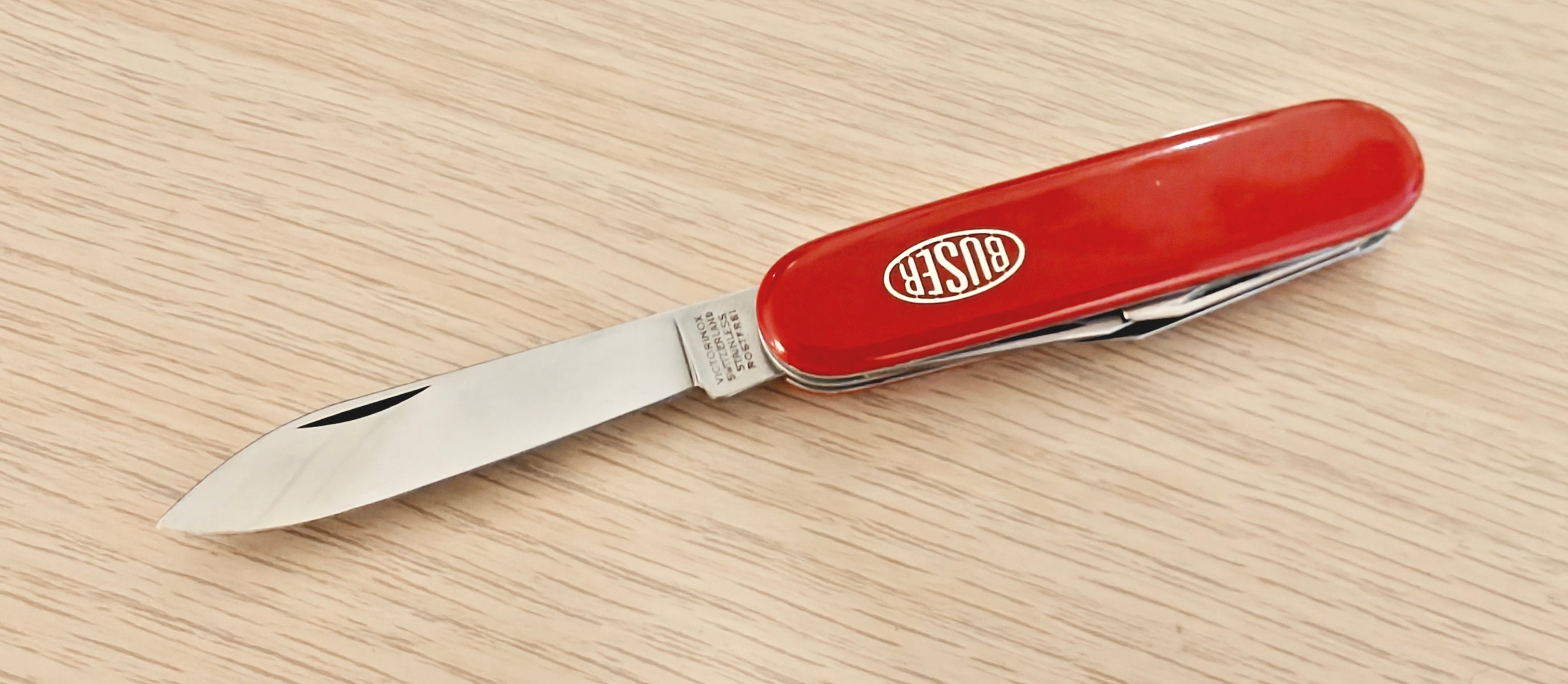 Victorinox Swiss Army Tourist Victoria Buser metal inlay 1961-1966