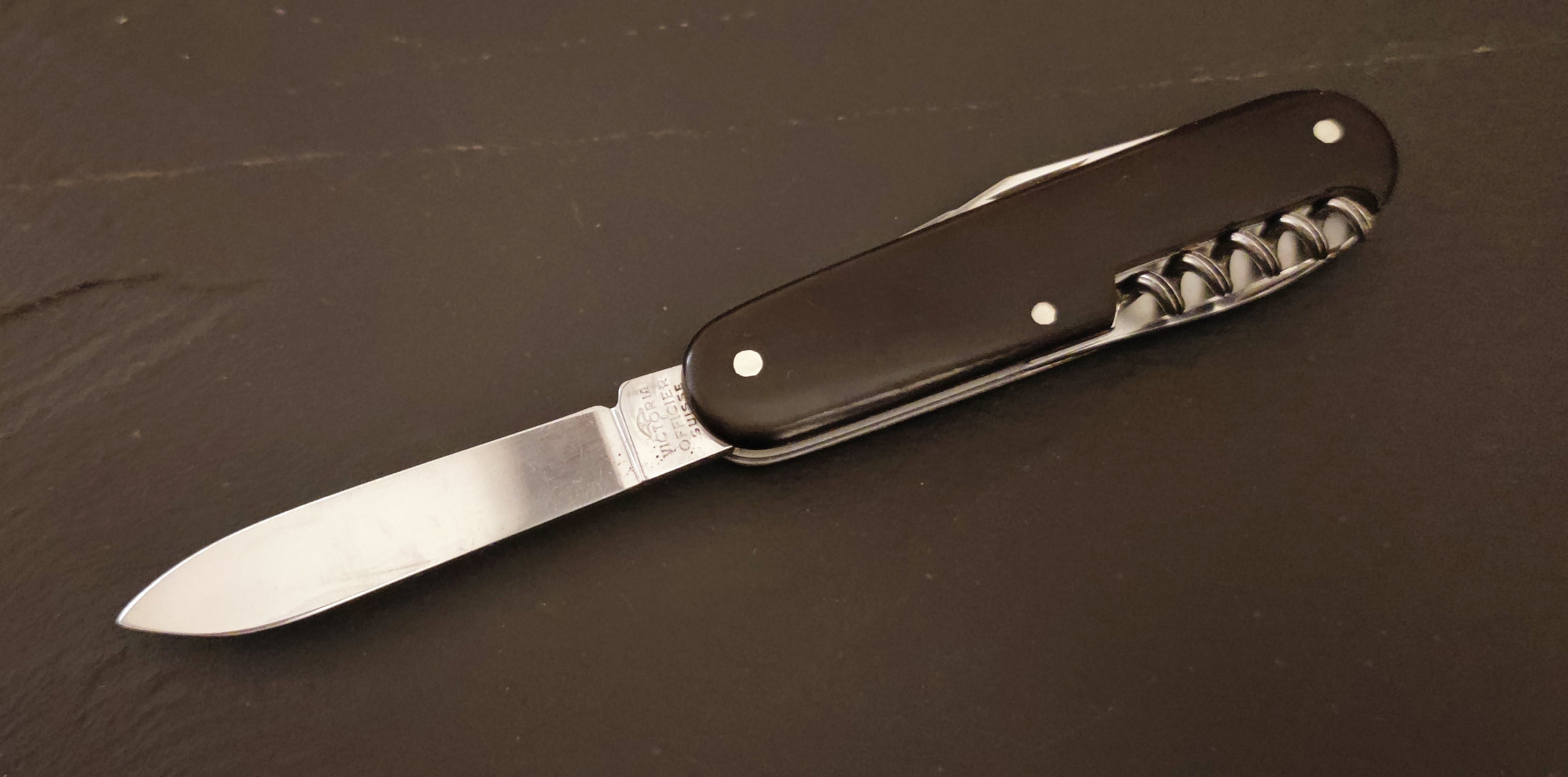 Escalas Victorinox Swiss Army Standard Modelo 234 Victoria Horn 1961-1971 FBW