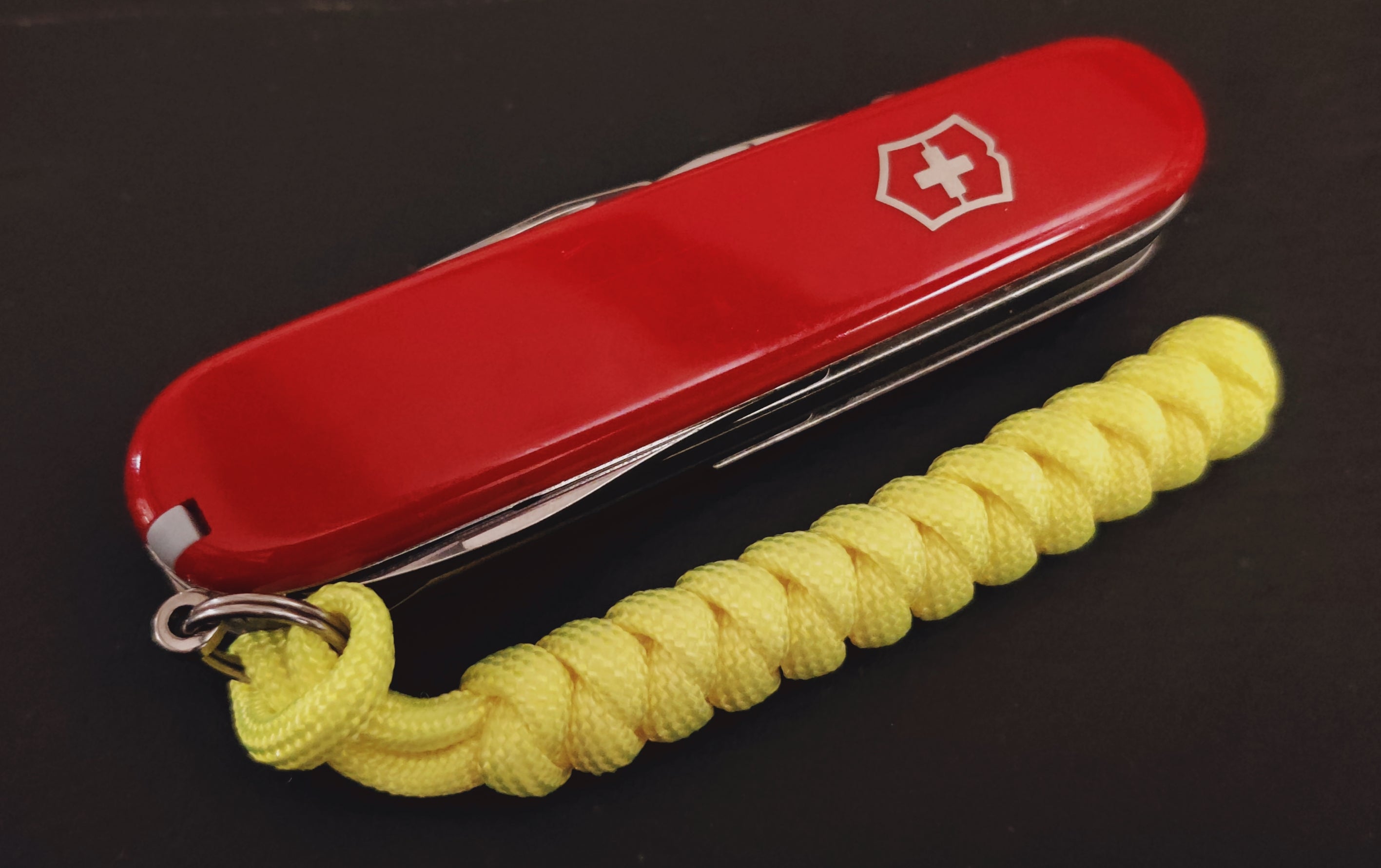 Cordão Paracord Amarelo para Victorinox SAK
