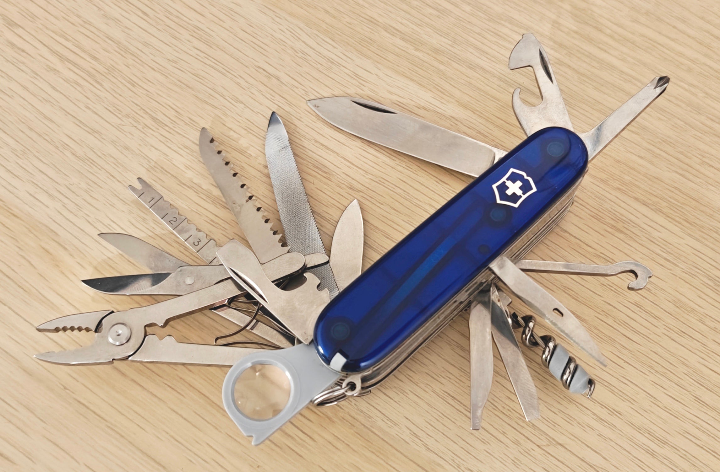 Victorinox Swiss Army Swisschamp Blue 1996-2005 leather pouch