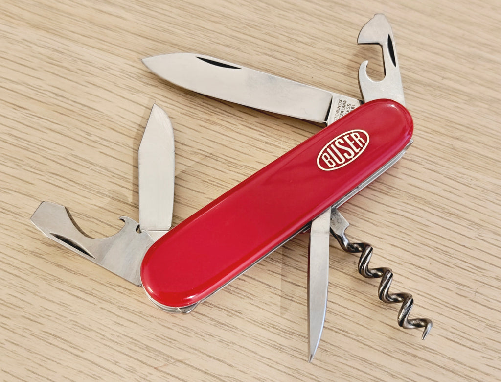 Victorinox Swiss Army Tourist Victoria Buser metal inlay 1961-1966