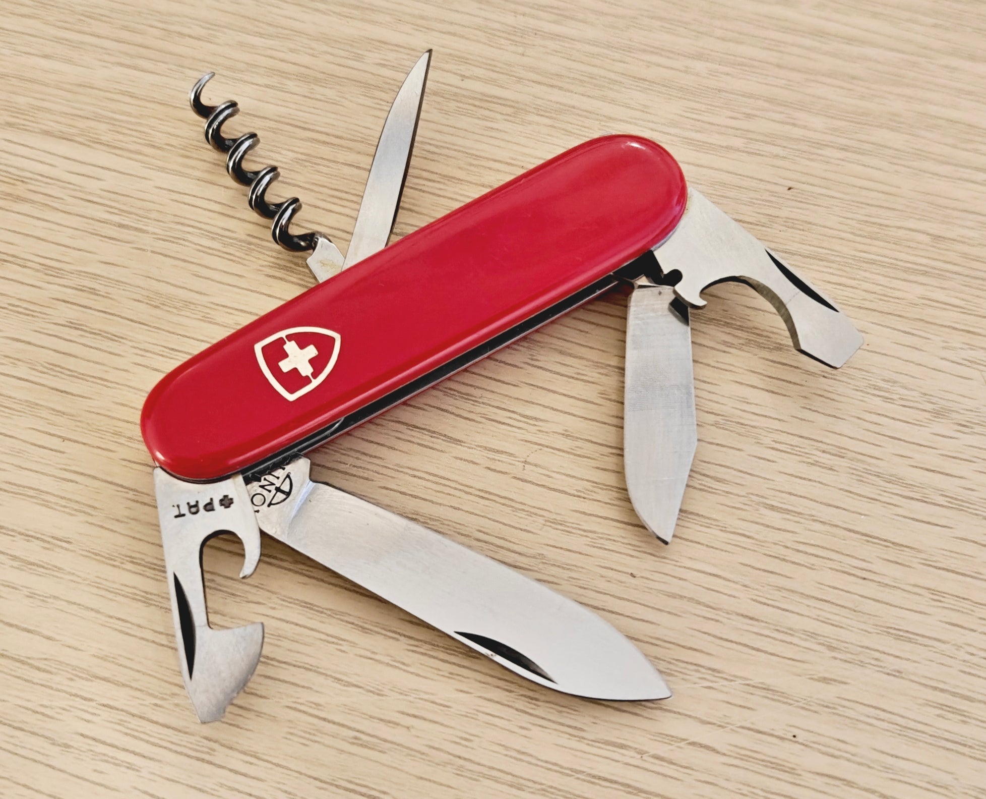 Victorinox Swiss Army Tourist Elinox Sandoz metal inlay 1961-1966