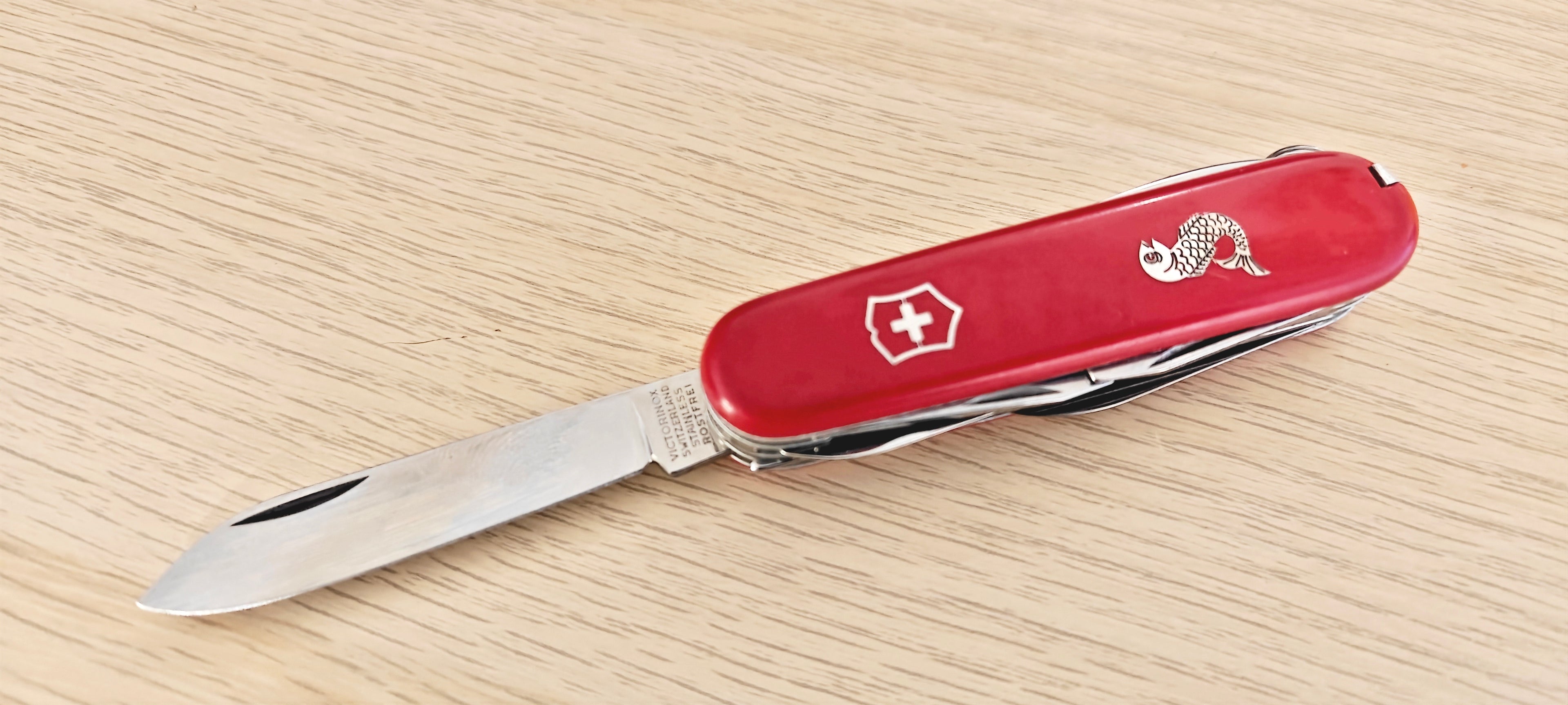 Victorinox Swiss Army Knife Angler 1973-1976 Vintage Aluminum tweezers