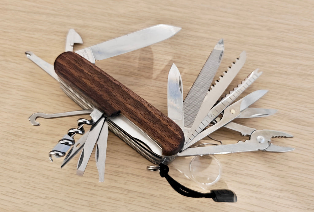 Victorinox Swiss Army Knife Swisschamp Walnut Wood