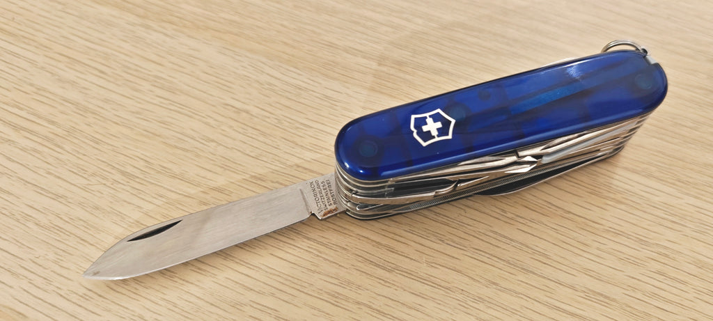 Victorinox Swiss Army Swisschamp Blue 1996-2005 leather pouch