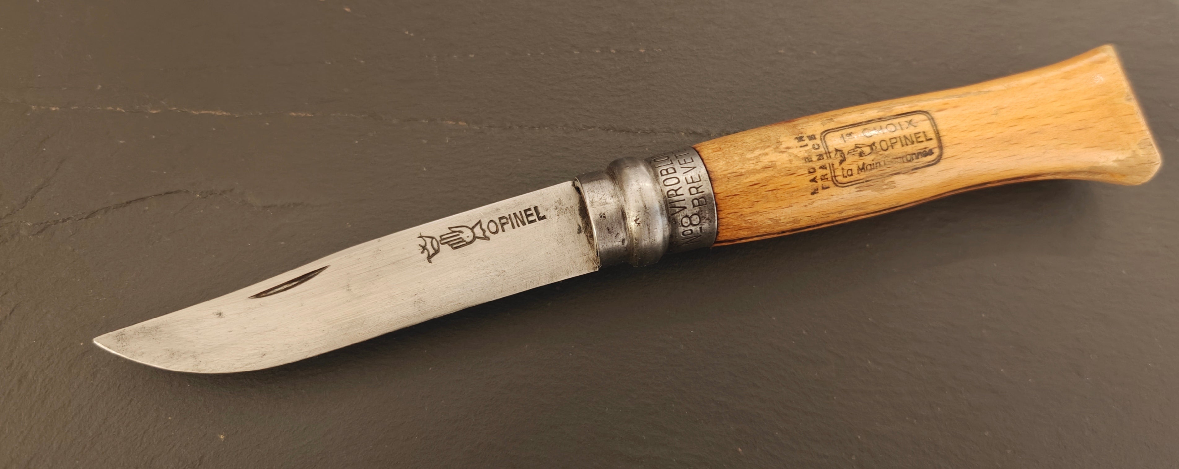 Vintage Opinel No.8 French Folding Knife – Carbon Steel – 1967-1980