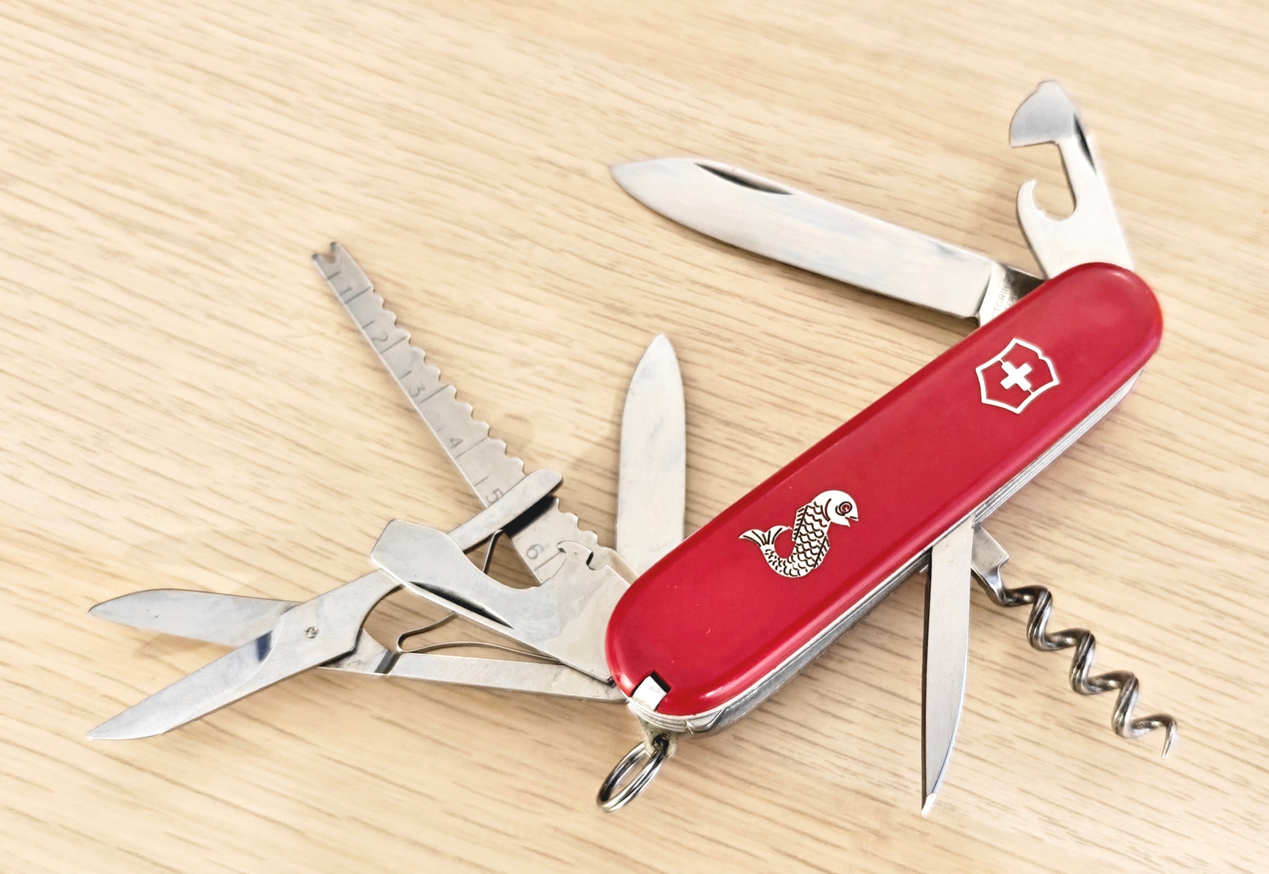 Victorinox Swiss Army Knife Angler 1973-1976 Vintage Aluminum tweezers