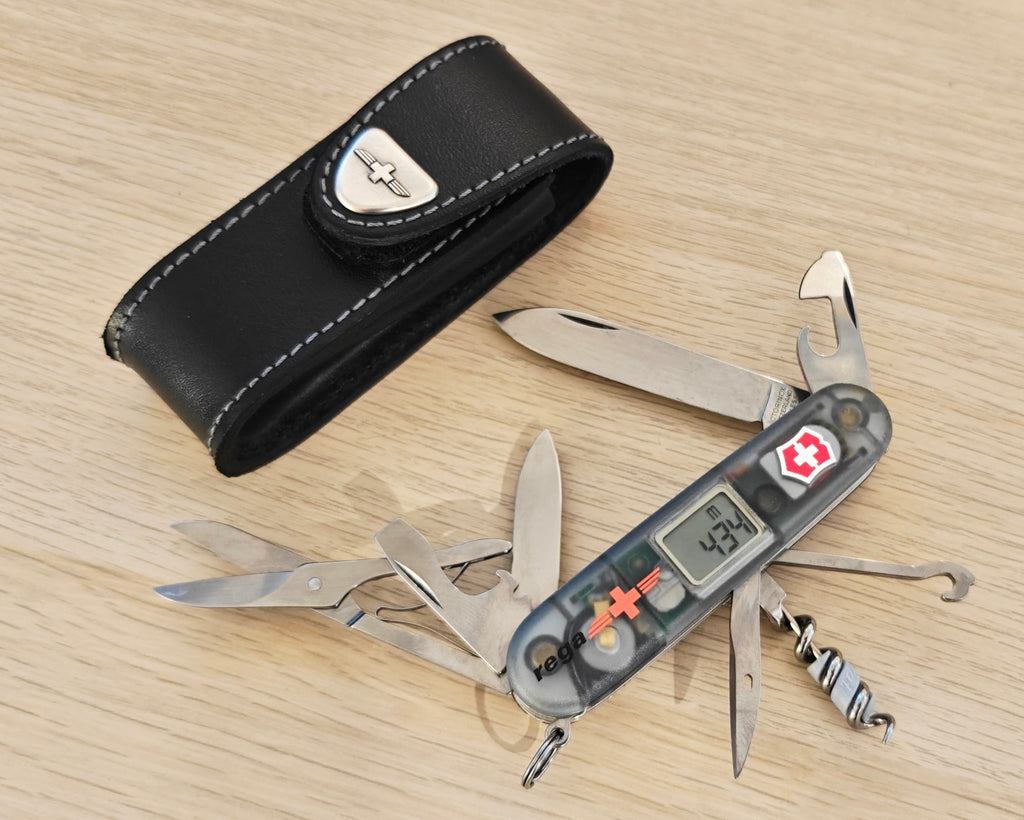 Victorinox Swiss Army Knife Altimeter Rega + Pouch