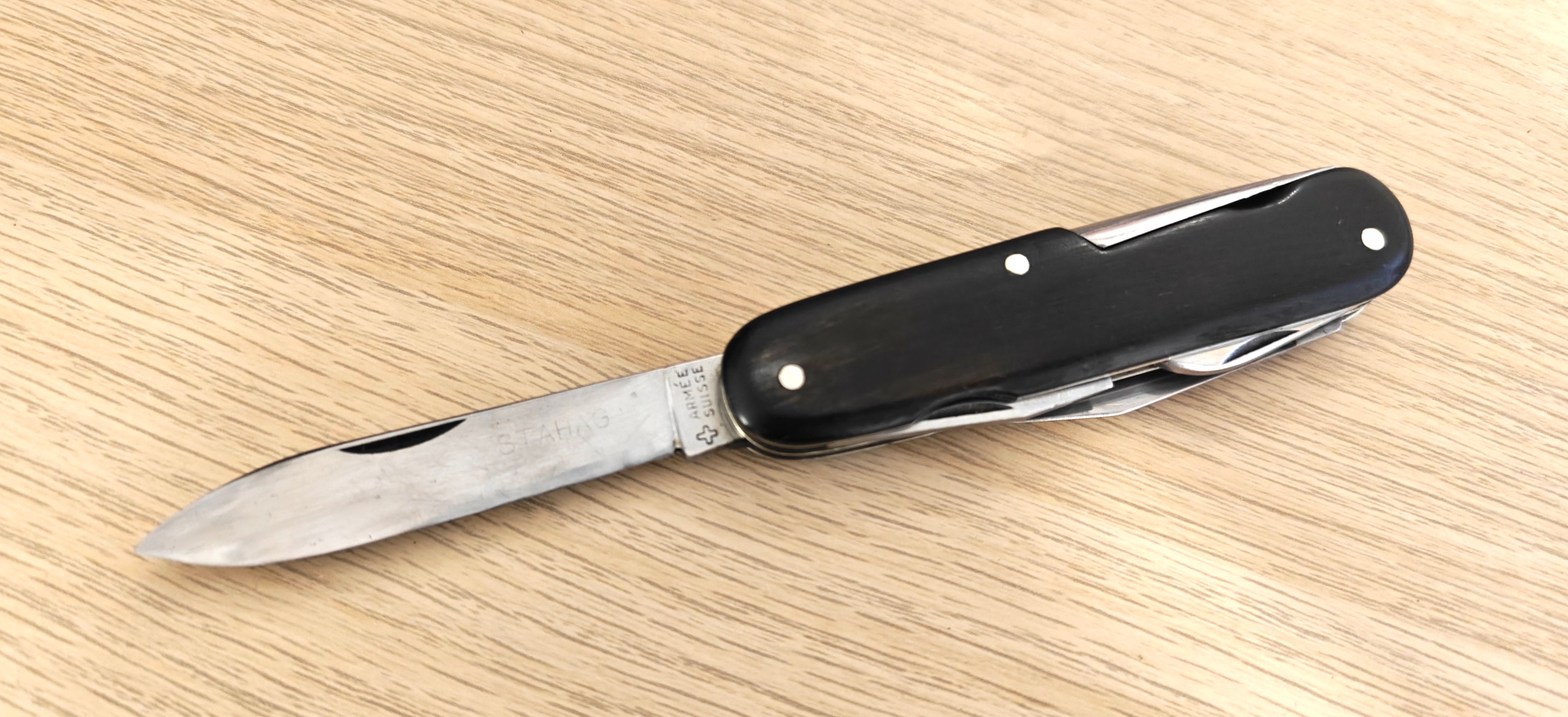 Victorinox Swiss Army Knife Standard 234 Inoxyd 1946-1951 Horn Stahag