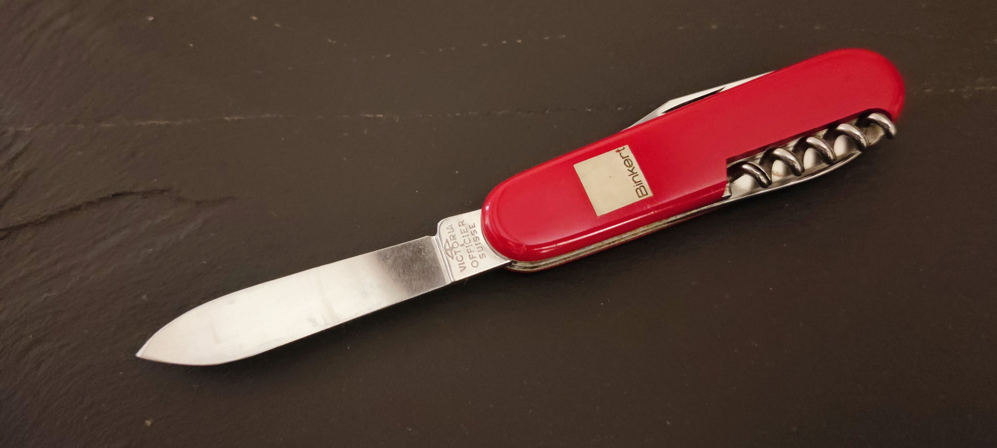 Victorinox Swiss Army Tourist Victoria Binkert metal inlay 1961-1971