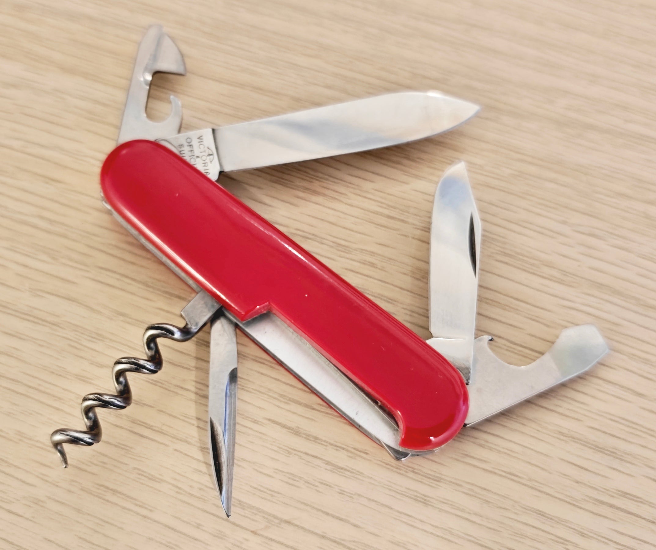 Victorinox Swiss Army Tourist Victoria Buser metal inlay 1961-1966