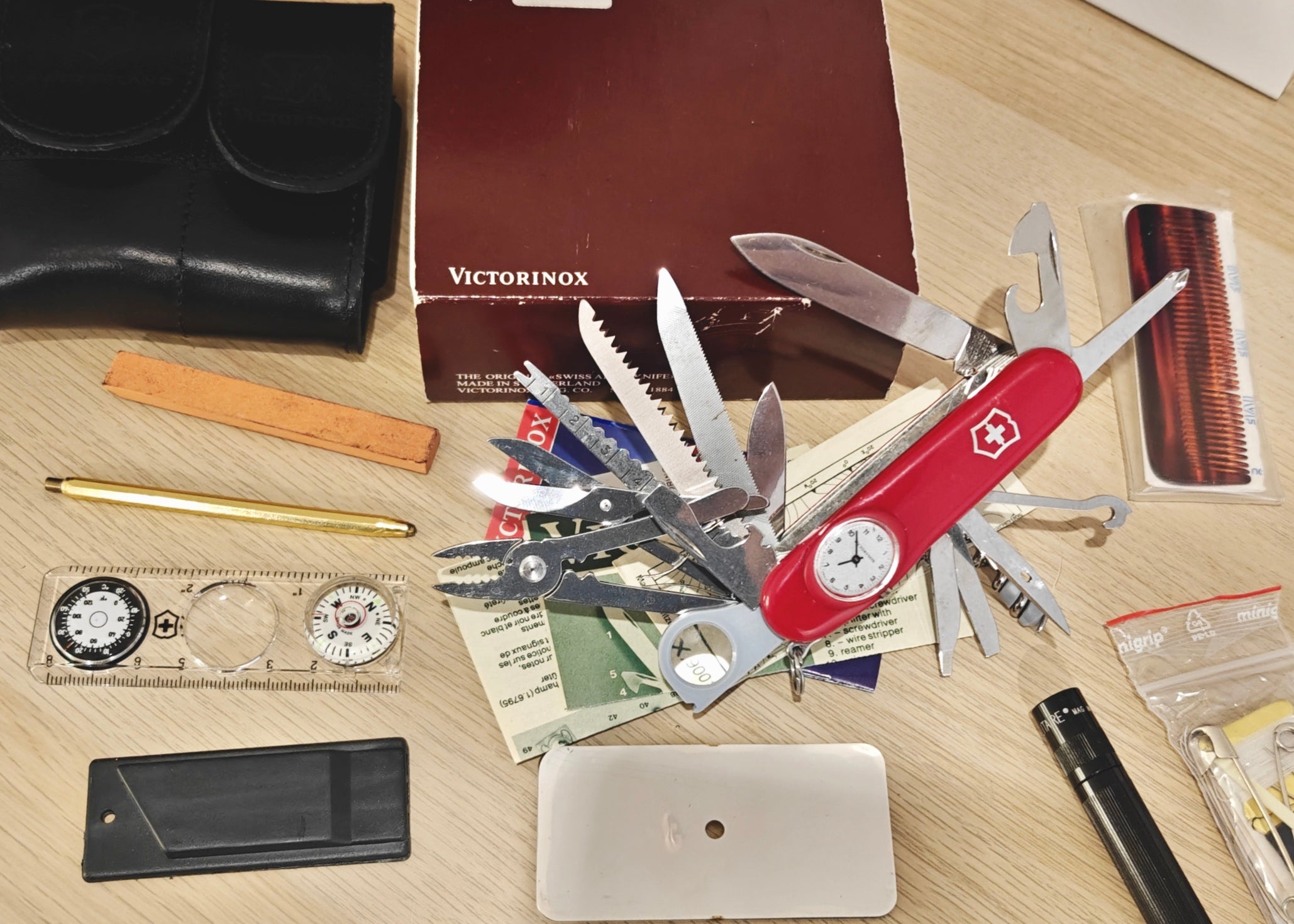 Victorinox Swiss Army Knife Supertimer 1.8816 Large SOS kit 1996 NIB