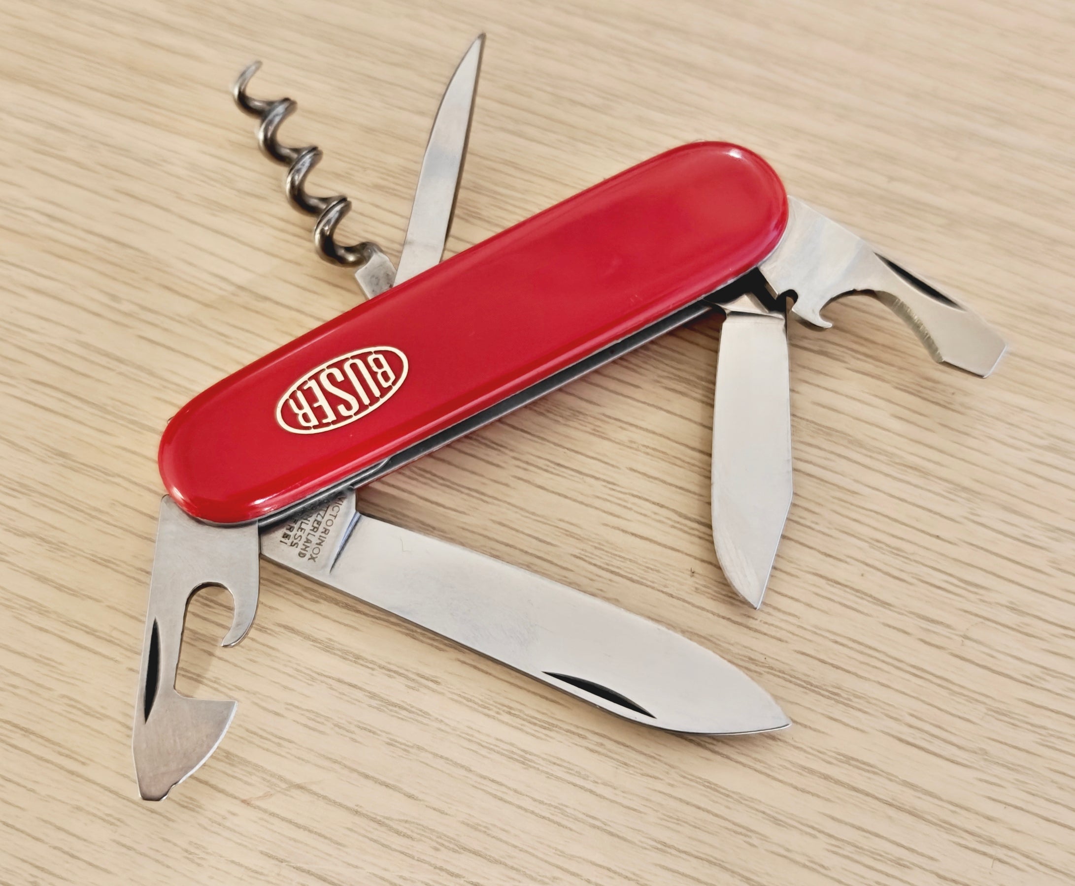 Victorinox Swiss Army Tourist Victoria Buser metal inlay 1961-1966