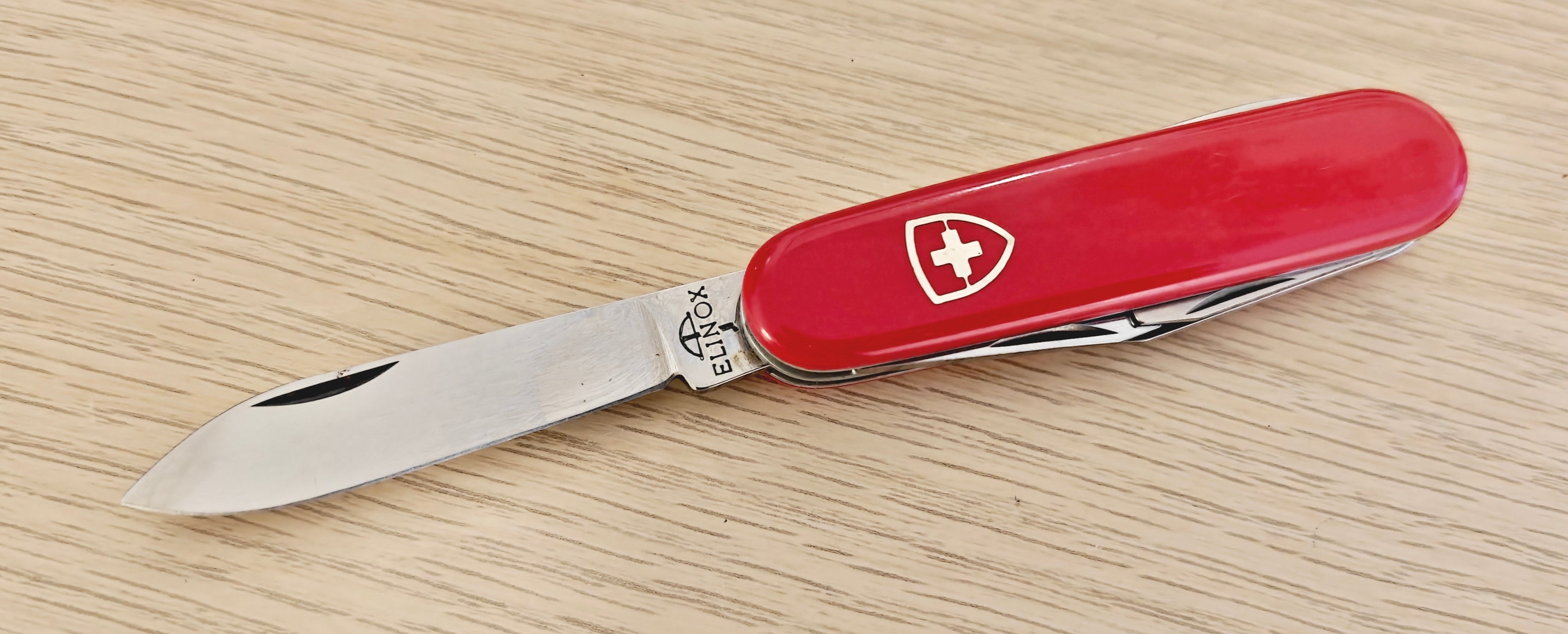 Victorinox Swiss Army Tourist Elinox Sandoz metal inlay 1961-1966