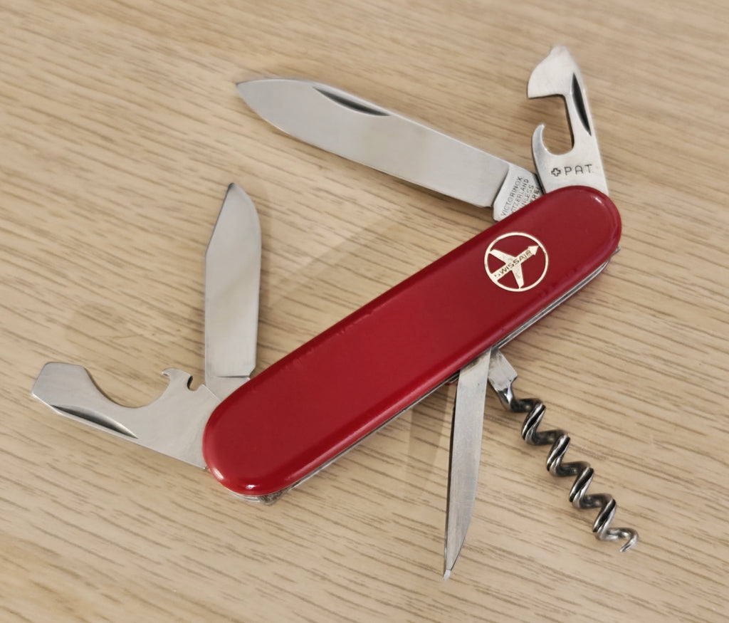 Victorinox Swiss Army Tourist Victoria Swissair metal inlay 1961-1971