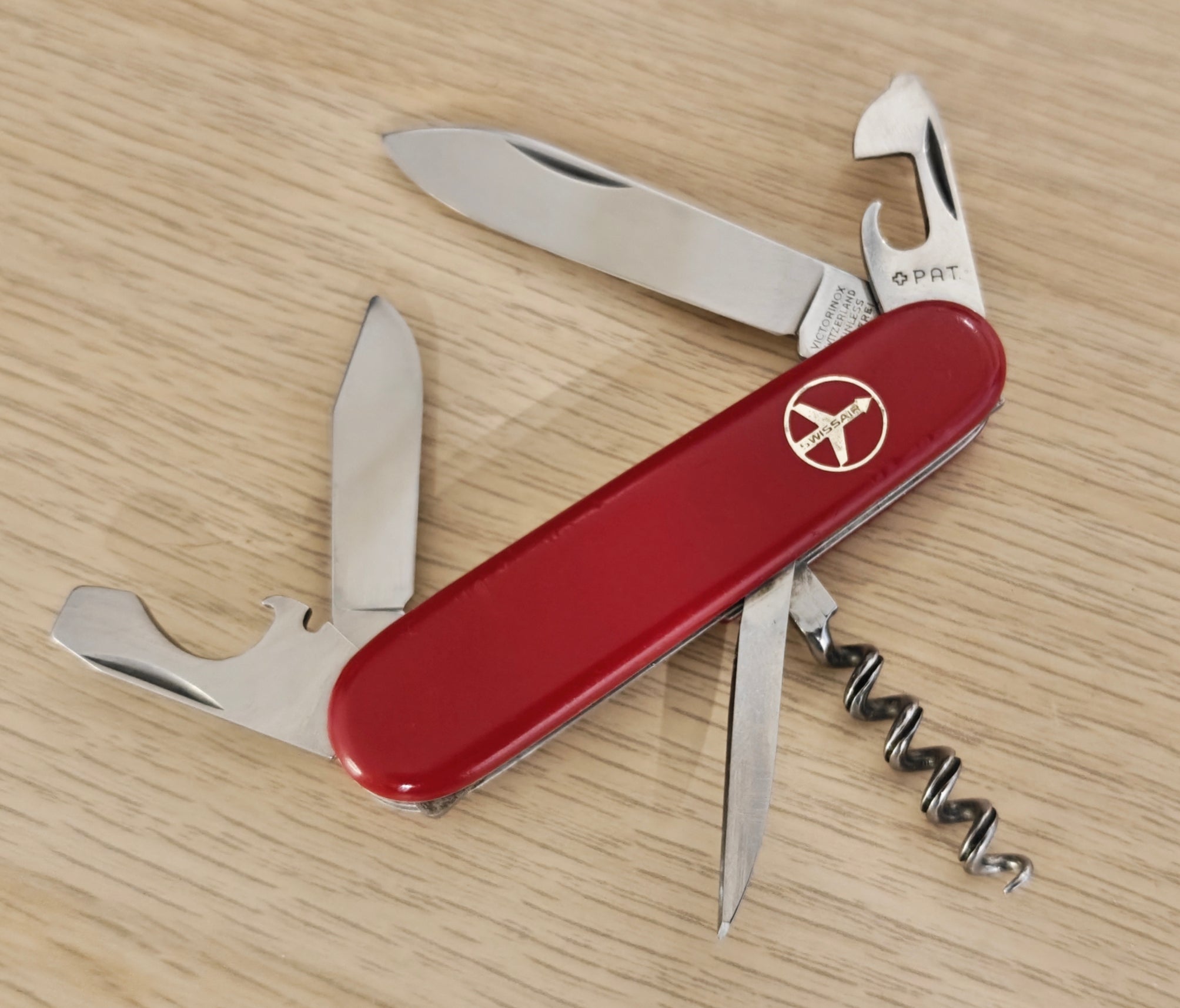 Victorinox Swiss Army Tourist Victoria Swissair metal inlay 1961-1971