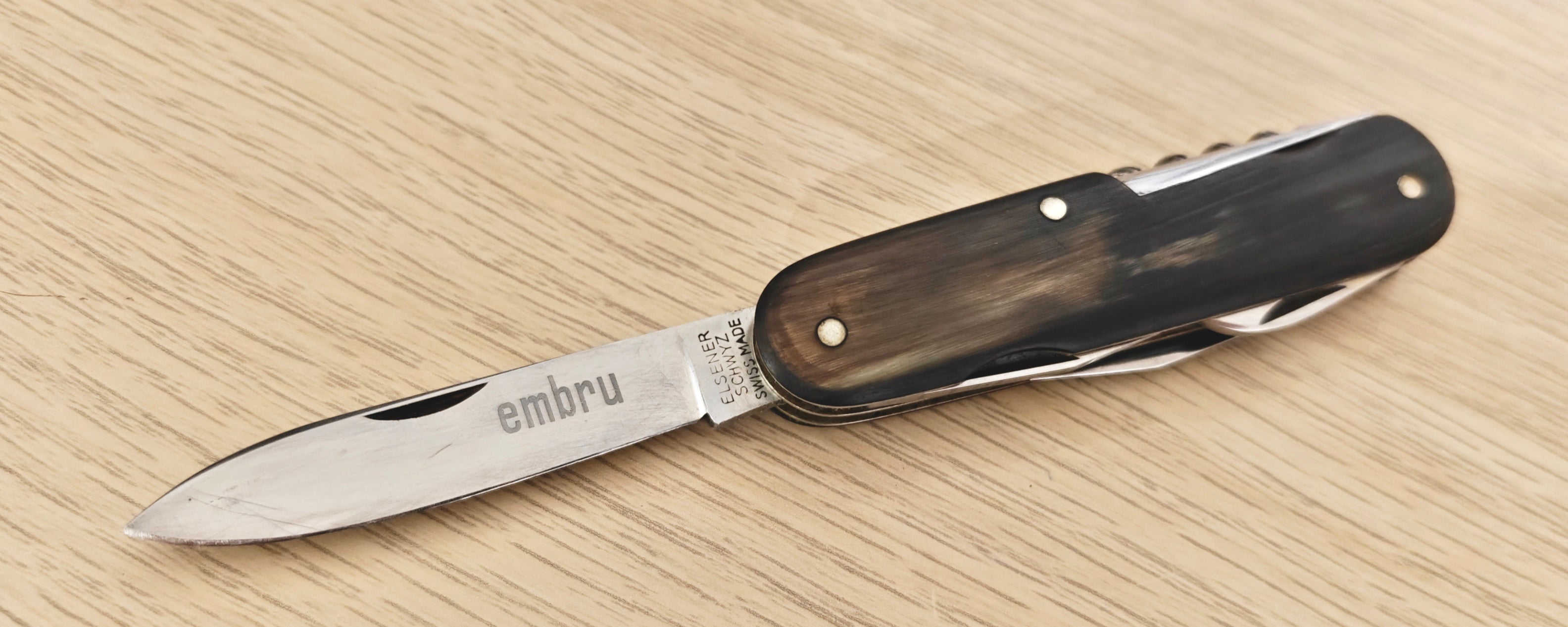 Victorinox Swiss Army Tourist Elsener Inoxyd 1946-1950 Embru Horn