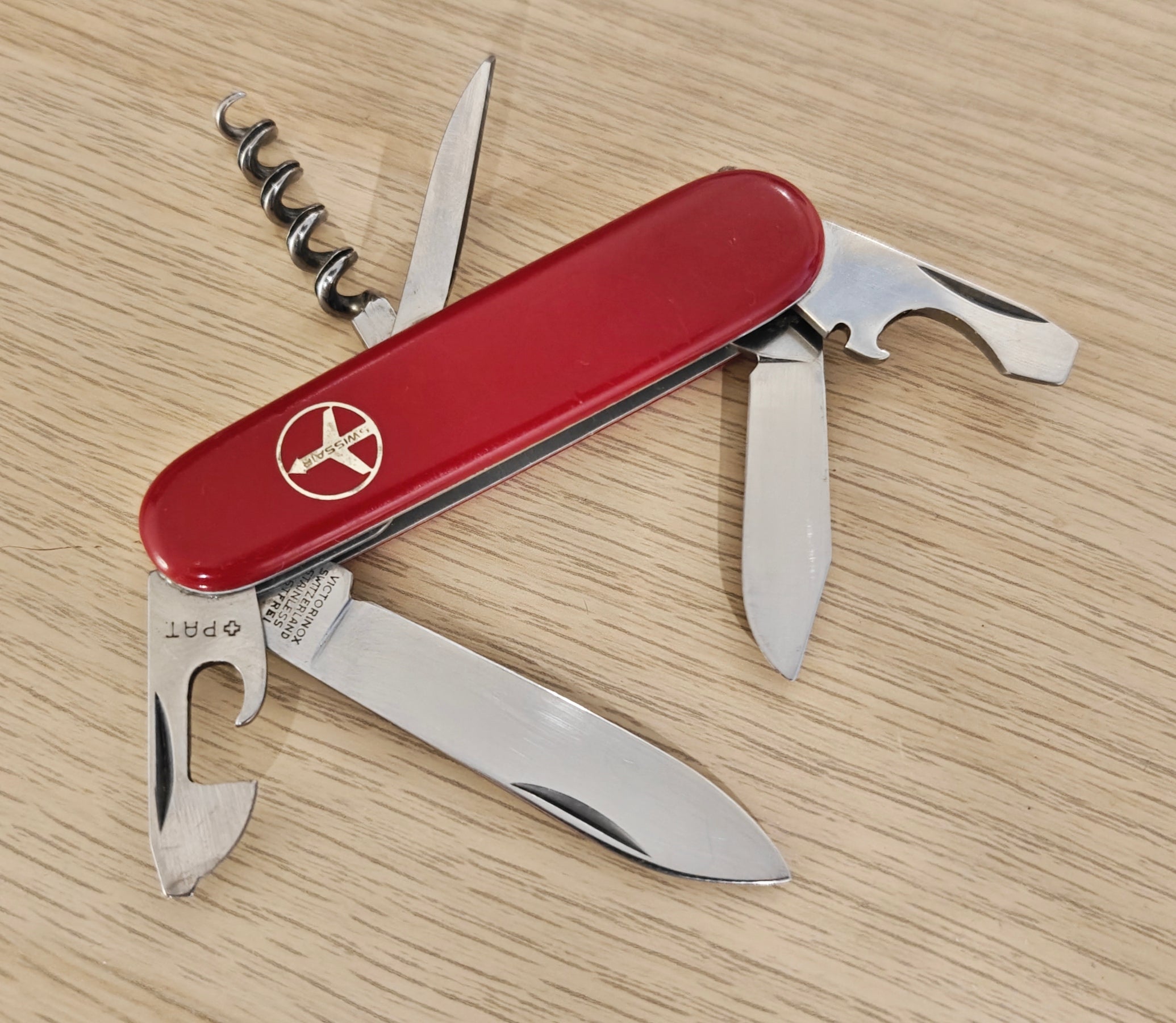 Victorinox Swiss Army Tourist Victoria Swissair metal inlay 1961-1971