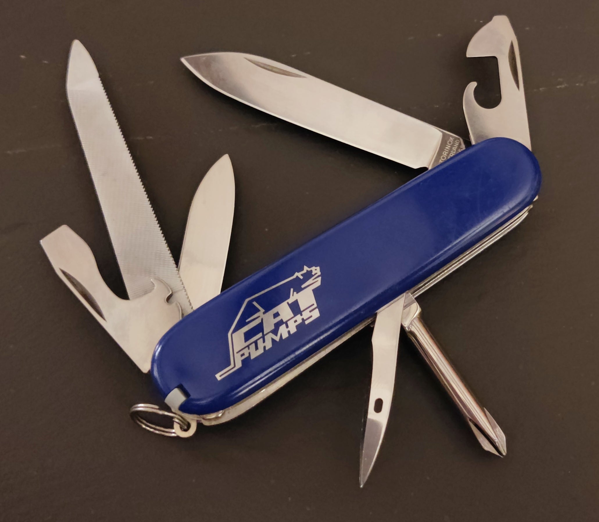 Victorinox Swiss Army Automobile Special Grand Prix Junior 1985 CAT metal inlay