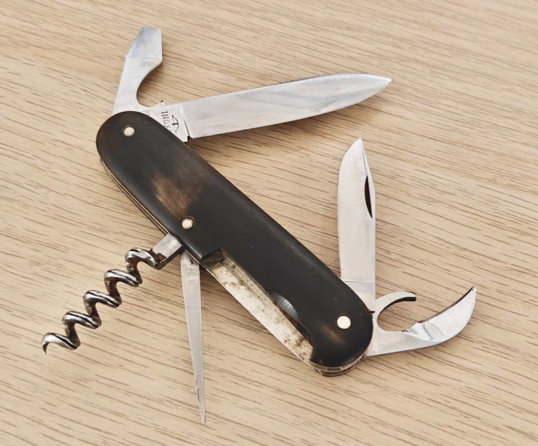 Victorinox Swiss Army Tourist Elsener Inoxyd 1946-1950 Embru Horn