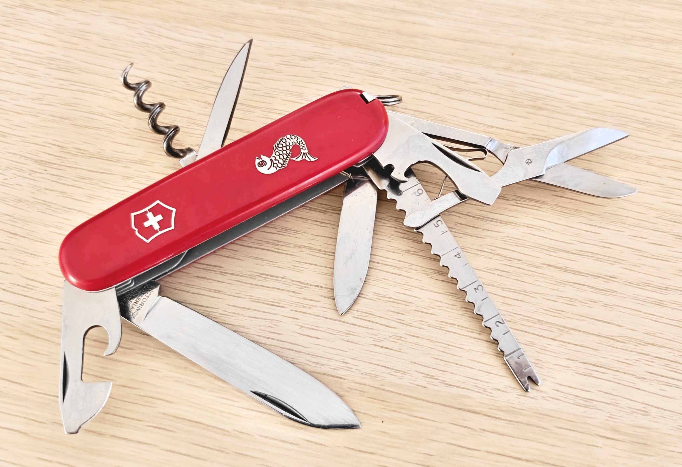 Victorinox Swiss Army Knife Angler 1973-1976 Vintage Aluminum tweezers